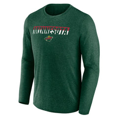 Minnesota Wild Fanatics Transition Long Sleeve T-Shirt - Heather Green T-shirts