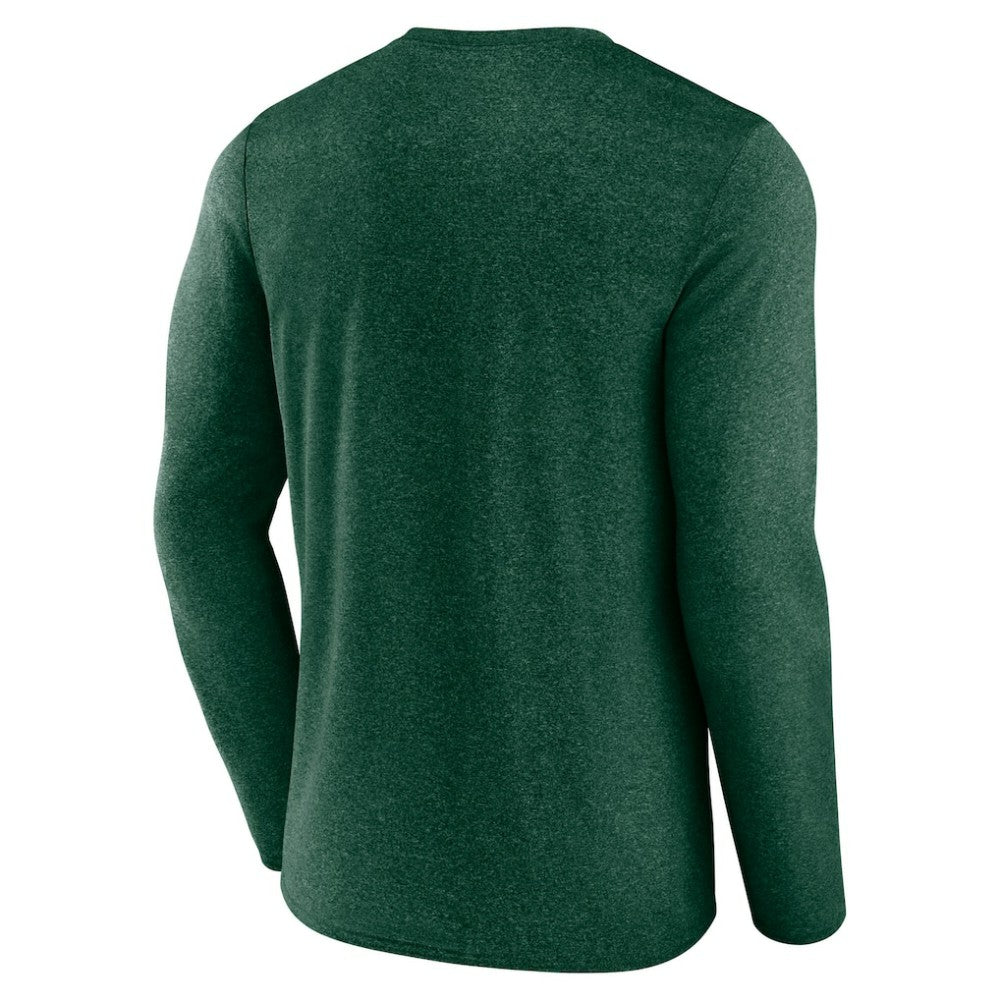 Minnesota Wild Fanatics Transition Long Sleeve T-Shirt - Heather Green T-shirts
