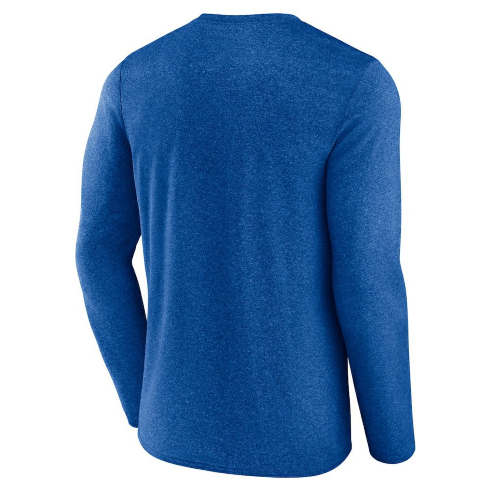 St. Louis Blues Fanatics Transition Long Sleeve T-Shirt - Heather Blue T-shirts