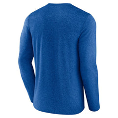 St. Louis Blues Fanatics Transition Long Sleeve T-Shirt - Heather Blue T-shirts