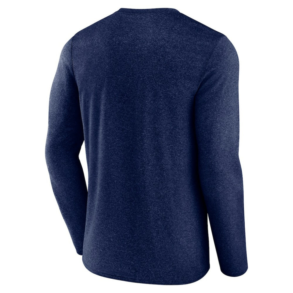 Seattle Kraken Fanatics Transition Long Sleeve T-Shirt - Heather Navy T-shirts