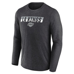 Los Angeles Kings Fanatics Transition Long Sleeve T-Shirt - Heather Charcoal T-shirts