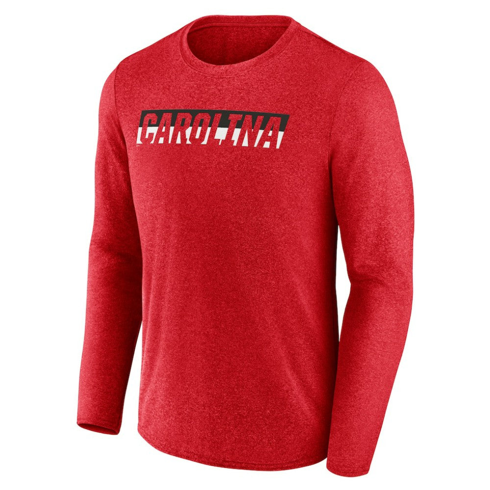 Carolina Hurricanes Fanatics Transition Long Sleeve T-Shirt - Heather Red T-shirts