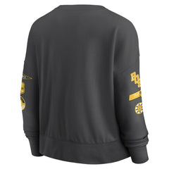 Boston Bruins Fanatics Women's Oversized Vintage Go Team Pullover Sweatshirt - Black Sweatshirts
