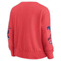 Montreal Canadiens Fanatics Women's Oversized Vintage Go Team Pullover Sweatshirt - Red Sweatshirts