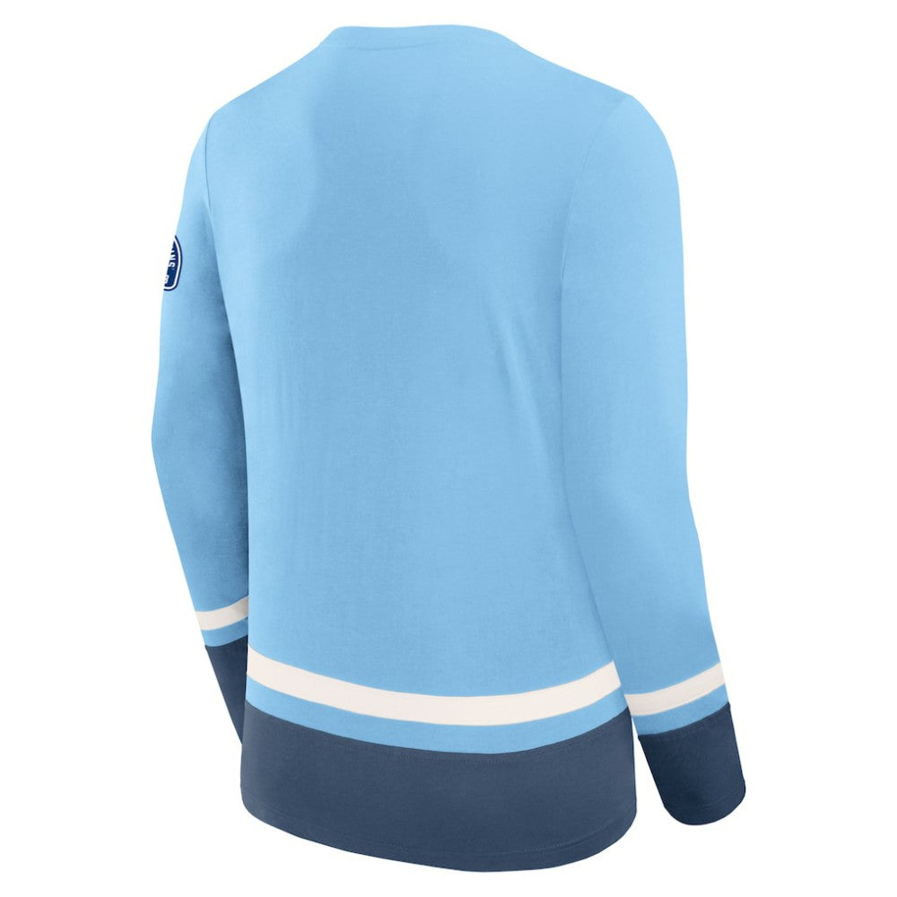 Pittsburgh Penguins Fanatics Vintage High Point Long Sleeve T-Shirt - Light Blue T-shirts