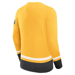 Boston Bruins Fanatics Vintage High Point Long Sleeve T-Shirt - Gold T-shirts