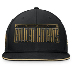 Vegas Golden Knights Fanatics Fundamental Gino Stack Snapback Hat - Black Hats