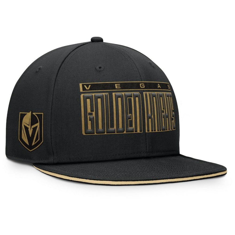 Vegas Golden Knights Fanatics Fundamental Gino Stack Snapback Hat - Black Hats