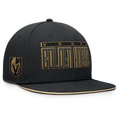 Vegas Golden Knights Fanatics Fundamental Gino Stack Snapback Hat - Black Hats