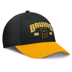Boston Bruins Fanatics Heritage Captain Flex Hat - Black/Gold Hats
