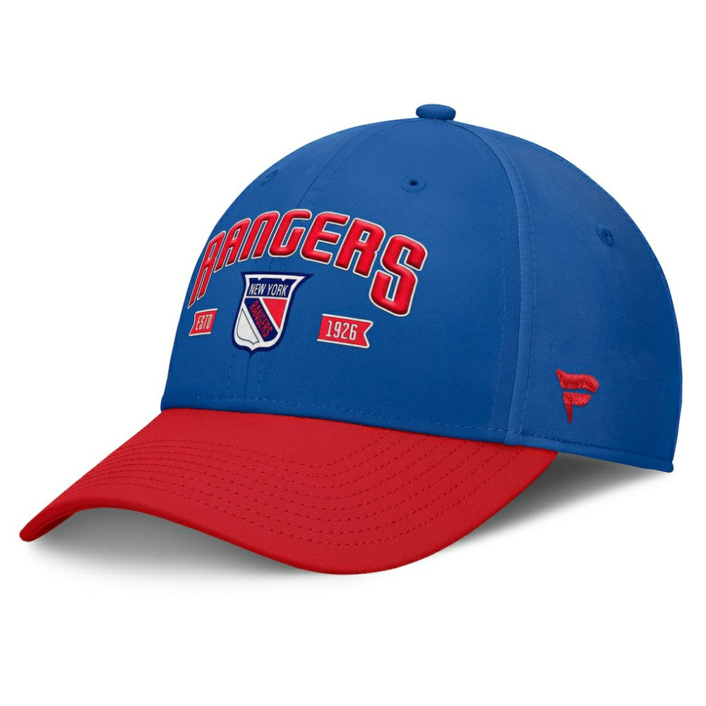 New York Rangers Fanatics Heritage Captain Flex Hat - Blue/Red Hats