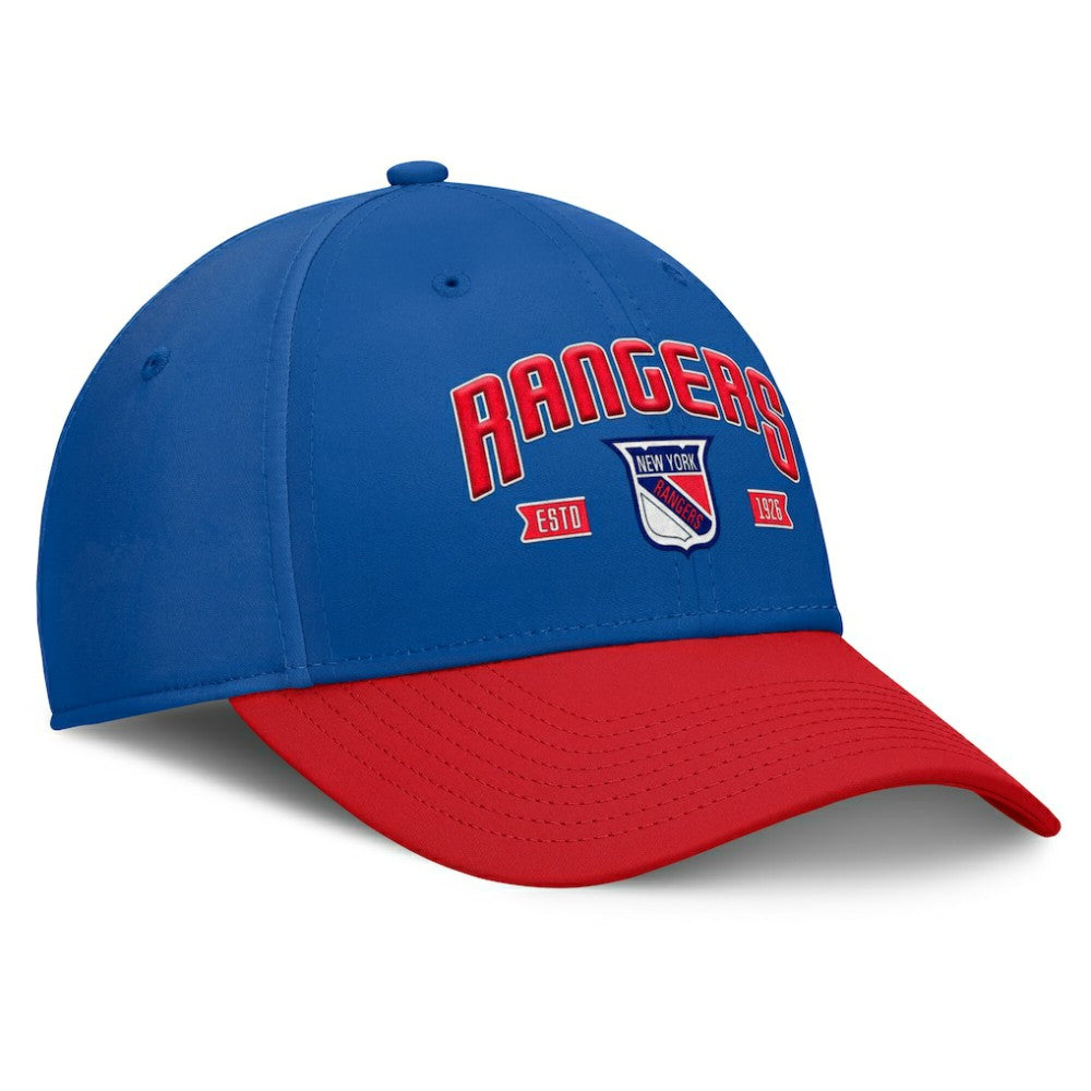 New York Rangers Fanatics Heritage Captain Flex Hat - Blue/Red Hats