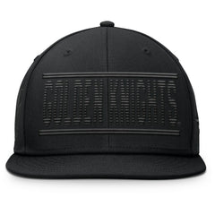 Vegas Golden Knights Fanatics Heritage Ice Time Wordmark Fitted Hat - Black Hats