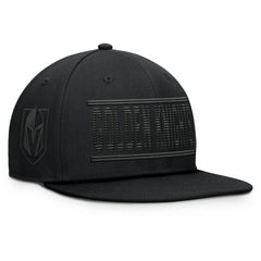 Vegas Golden Knights Fanatics Heritage Ice Time Wordmark Fitted Hat - Black Hats