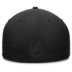 Vegas Golden Knights Fanatics Heritage Ice Time Wordmark Fitted Hat - Black Hats