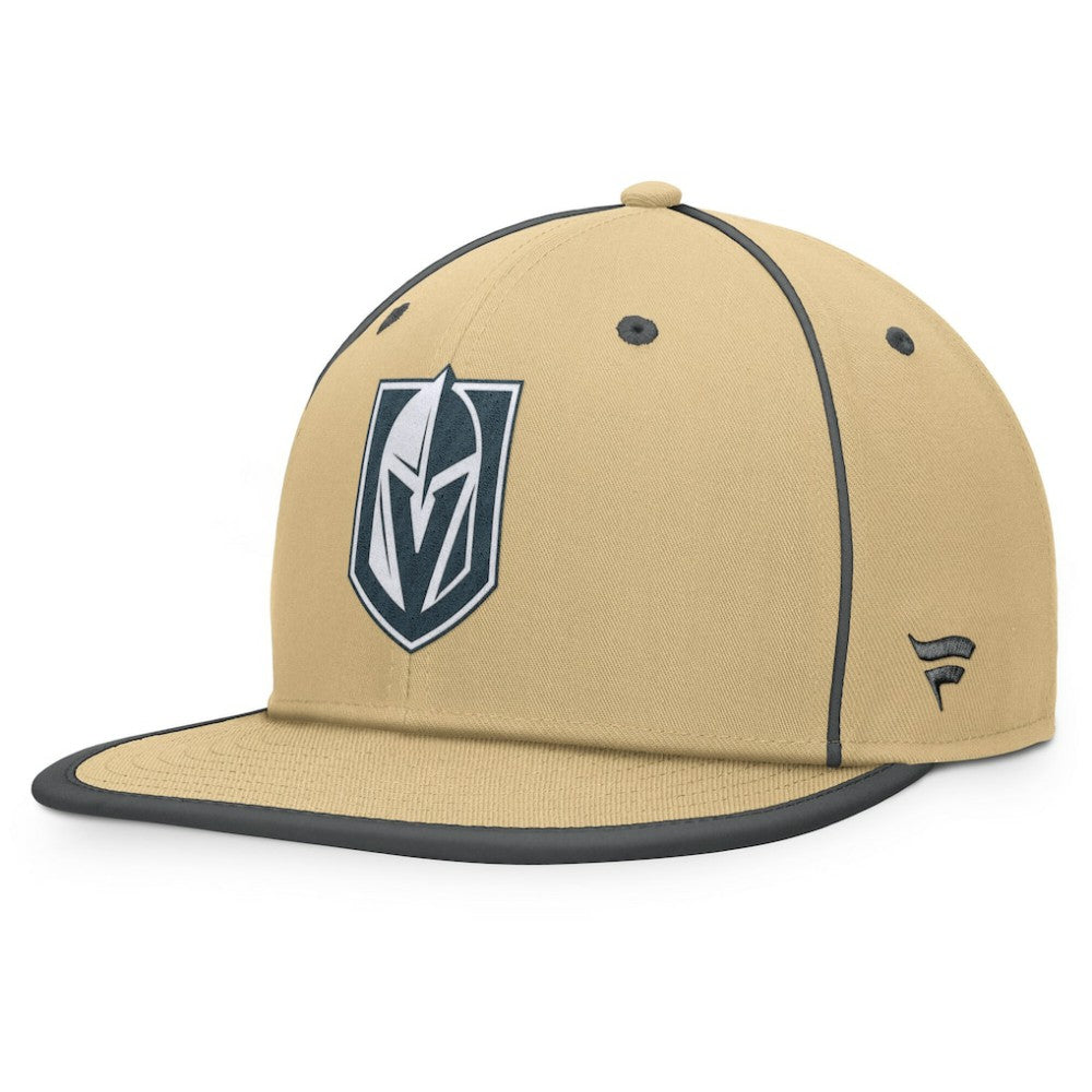 Vegas Golden Knights Fanatics Heritage Ice Time Fitted Hat - Gold Hats