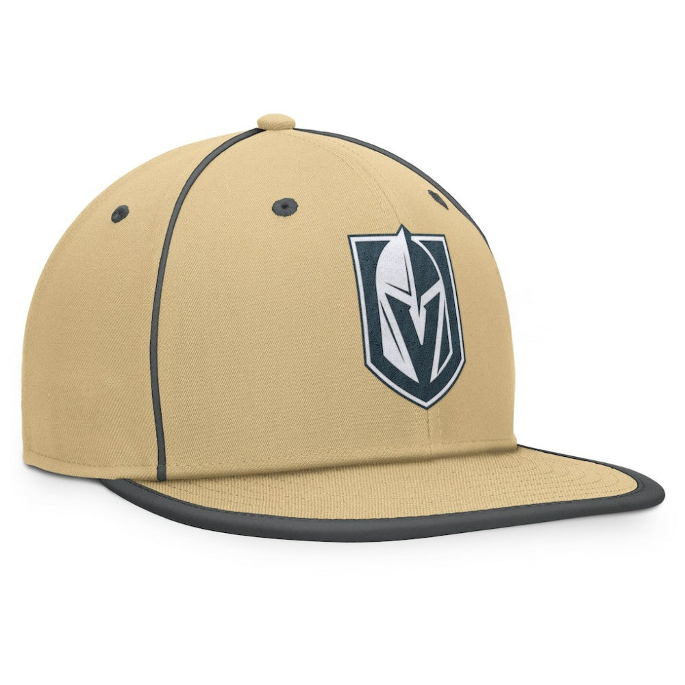 Vegas Golden Knights Fanatics Heritage Ice Time Fitted Hat - Gold Hats