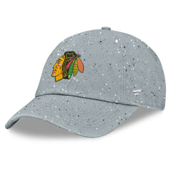 Chicago Blackhawks Fanatics Women's Heritage Snow Day Speckle Adjustable Hat - Gray Hats