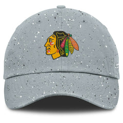 Chicago Blackhawks Fanatics Women's Heritage Snow Day Speckle Adjustable Hat - Gray Hats