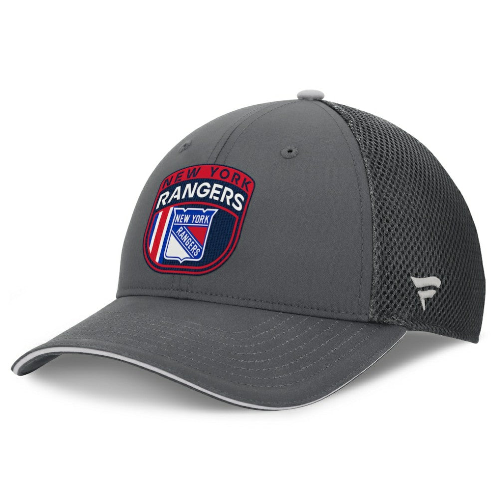 New York Rangers Fanatics Authentic Pro Home Ice Trucker Adjustable Hat - Gray Hats