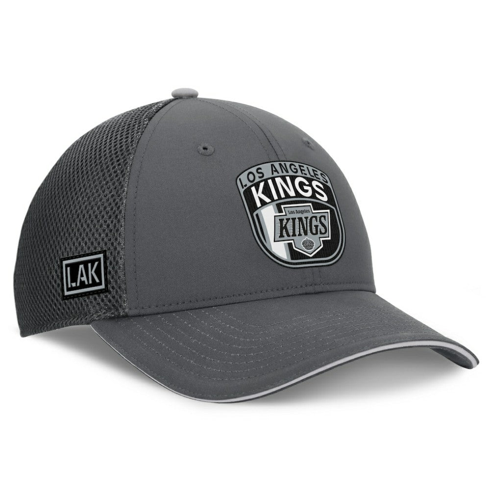 Los Angeles Kings Fanatics Authentic Pro Home Ice Trucker Adjustable Hat - Gray Hats