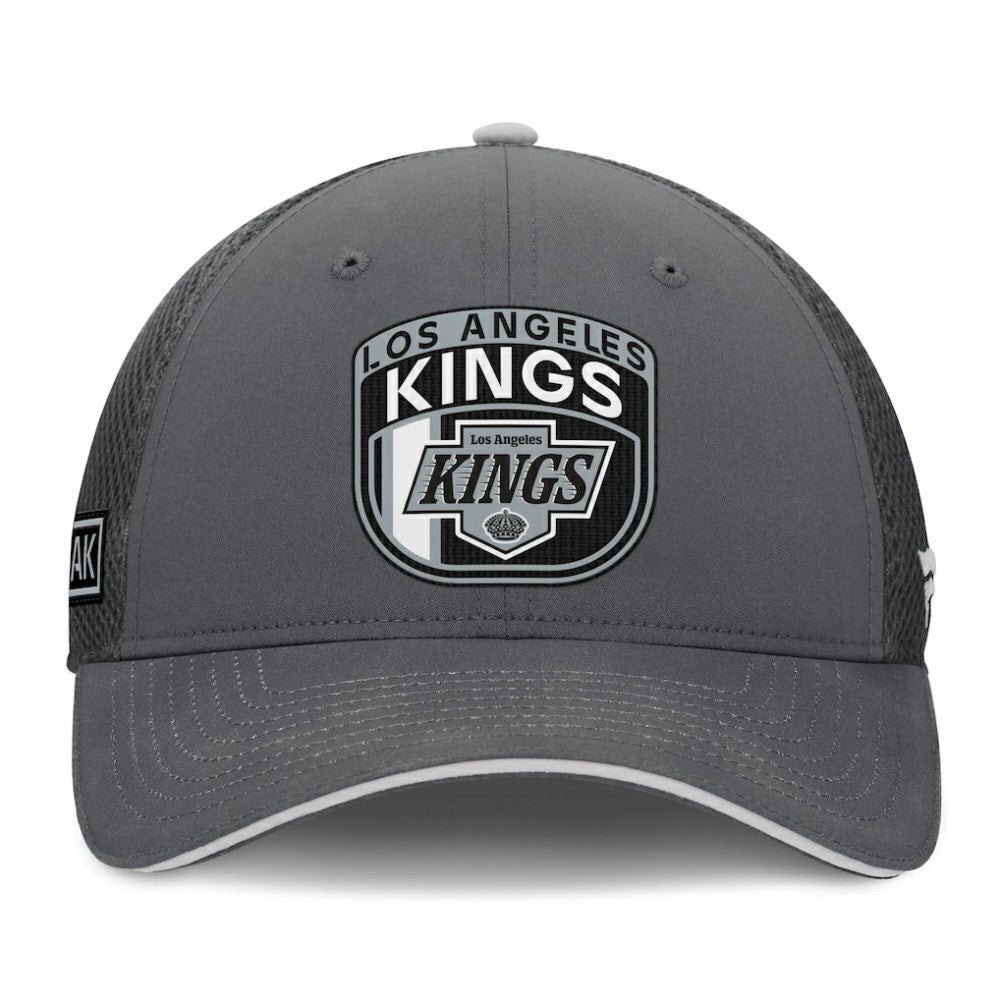 Los Angeles Kings Fanatics Authentic Pro Home Ice Trucker Adjustable Hat - Gray Hats
