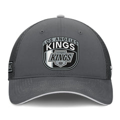 Los Angeles Kings Fanatics Authentic Pro Home Ice Trucker Adjustable Hat - Gray Hats