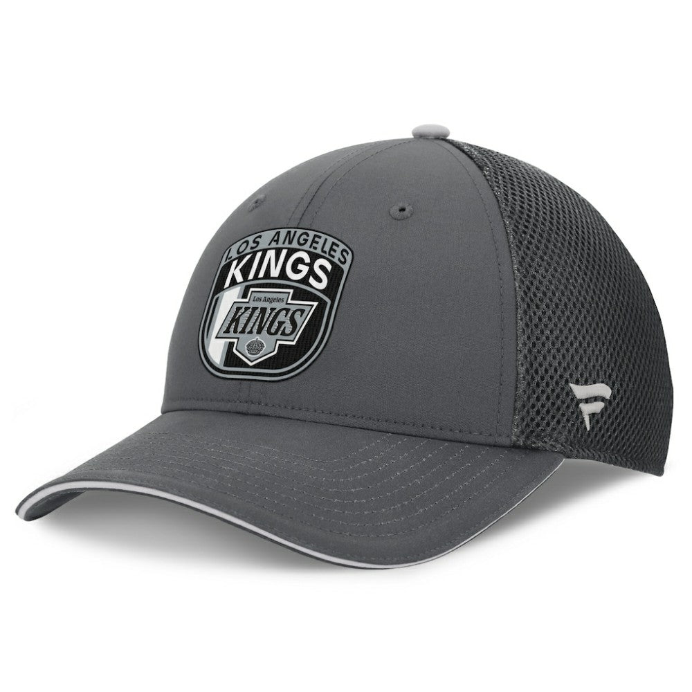 Los Angeles Kings Fanatics Authentic Pro Home Ice Trucker Adjustable Hat - Gray Hats