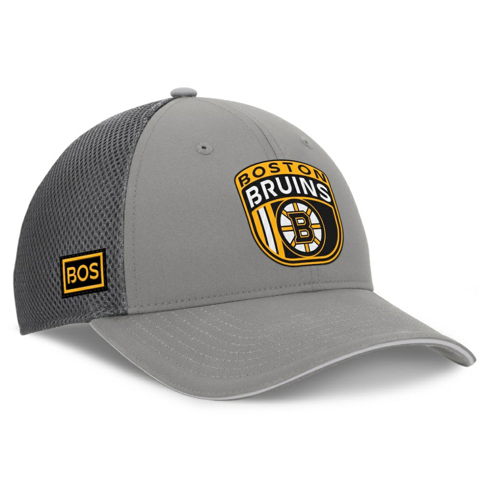 Boston Bruins Fanatics Authentic Pro Home Ice Trucker Adjustable Hat - Gray Hats