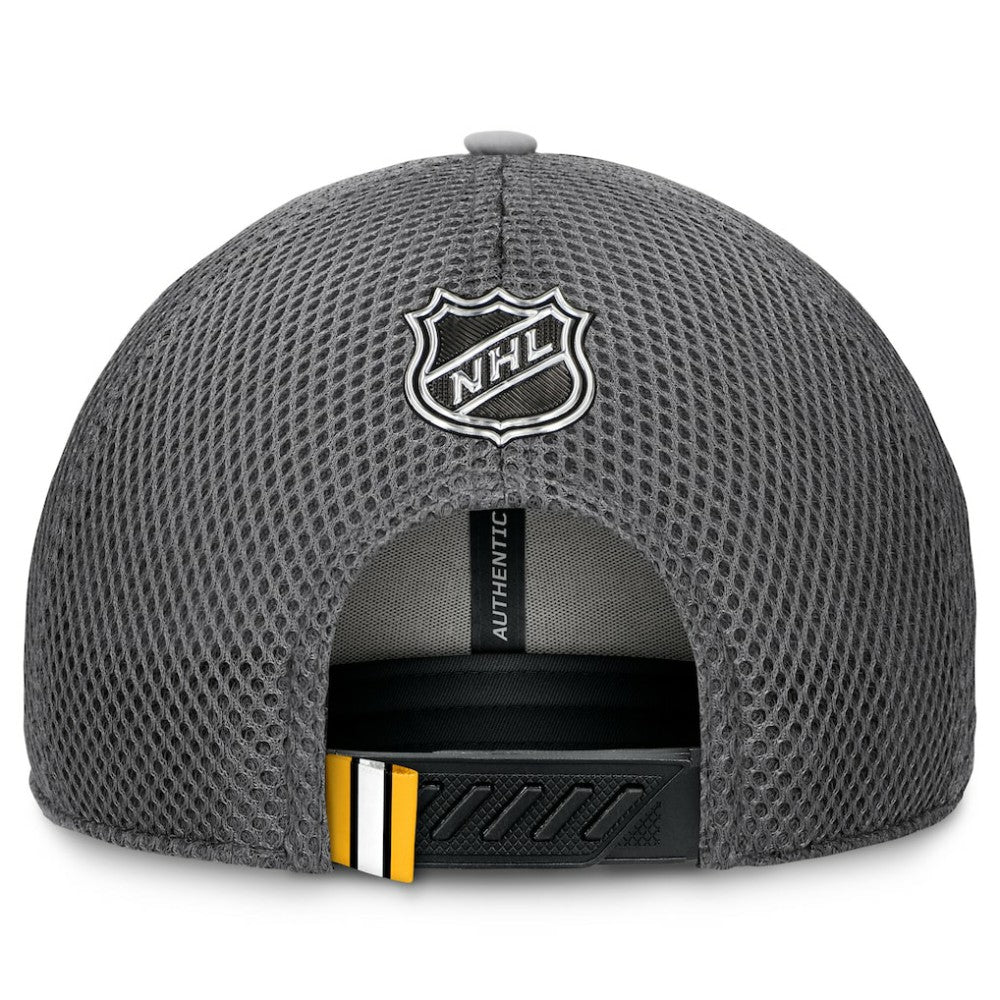 Boston Bruins Fanatics Authentic Pro Home Ice Trucker Adjustable Hat - Gray Hats