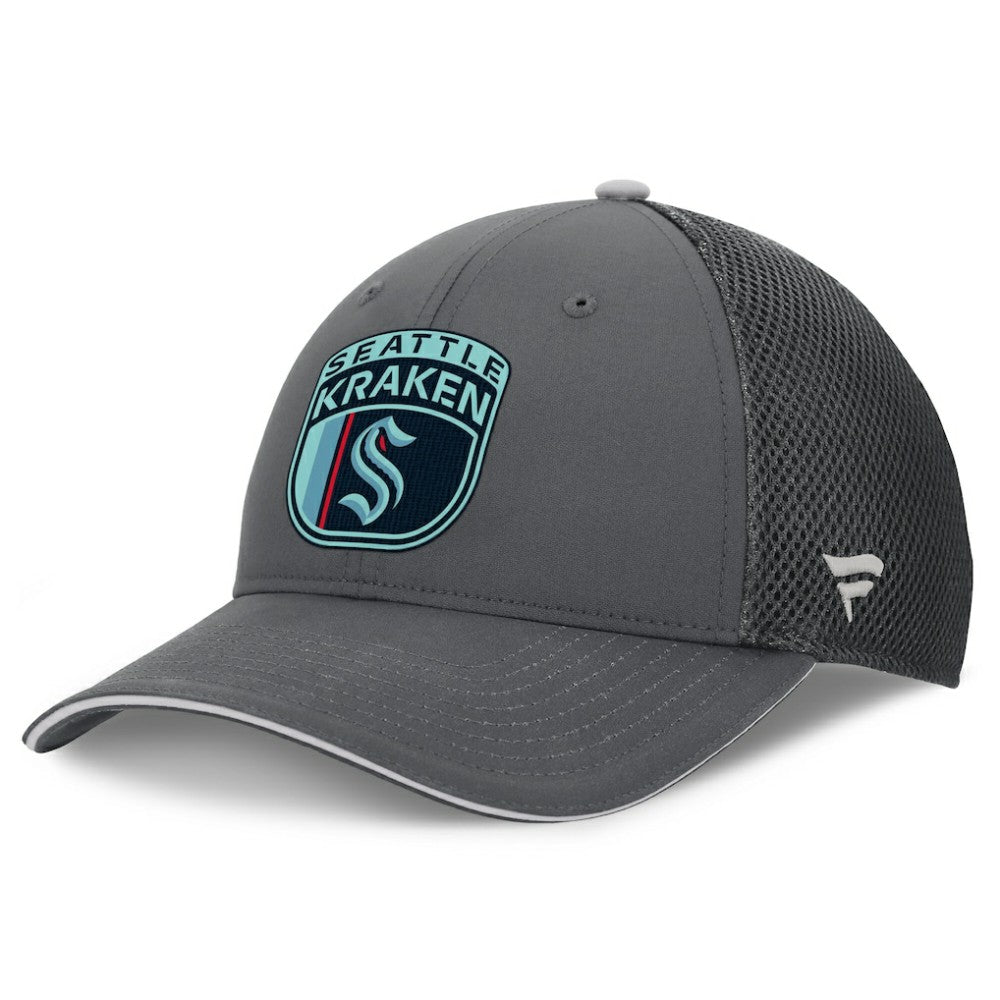 Seattle Kraken Fanatics Authentic Pro Home Ice Trucker Adjustable Hat - Gray Hats