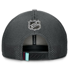 Seattle Kraken Fanatics Authentic Pro Home Ice Trucker Adjustable Hat - Gray Hats
