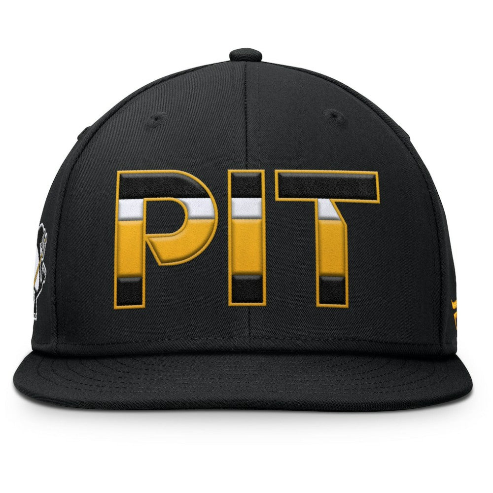 Pittsburgh Penguins Fanatics Authentic Pro Alternate Jersey Snapback Hat - Black Jerseys