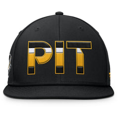 Pittsburgh Penguins Fanatics Authentic Pro Alternate Jersey Snapback Hat - Black Jerseys