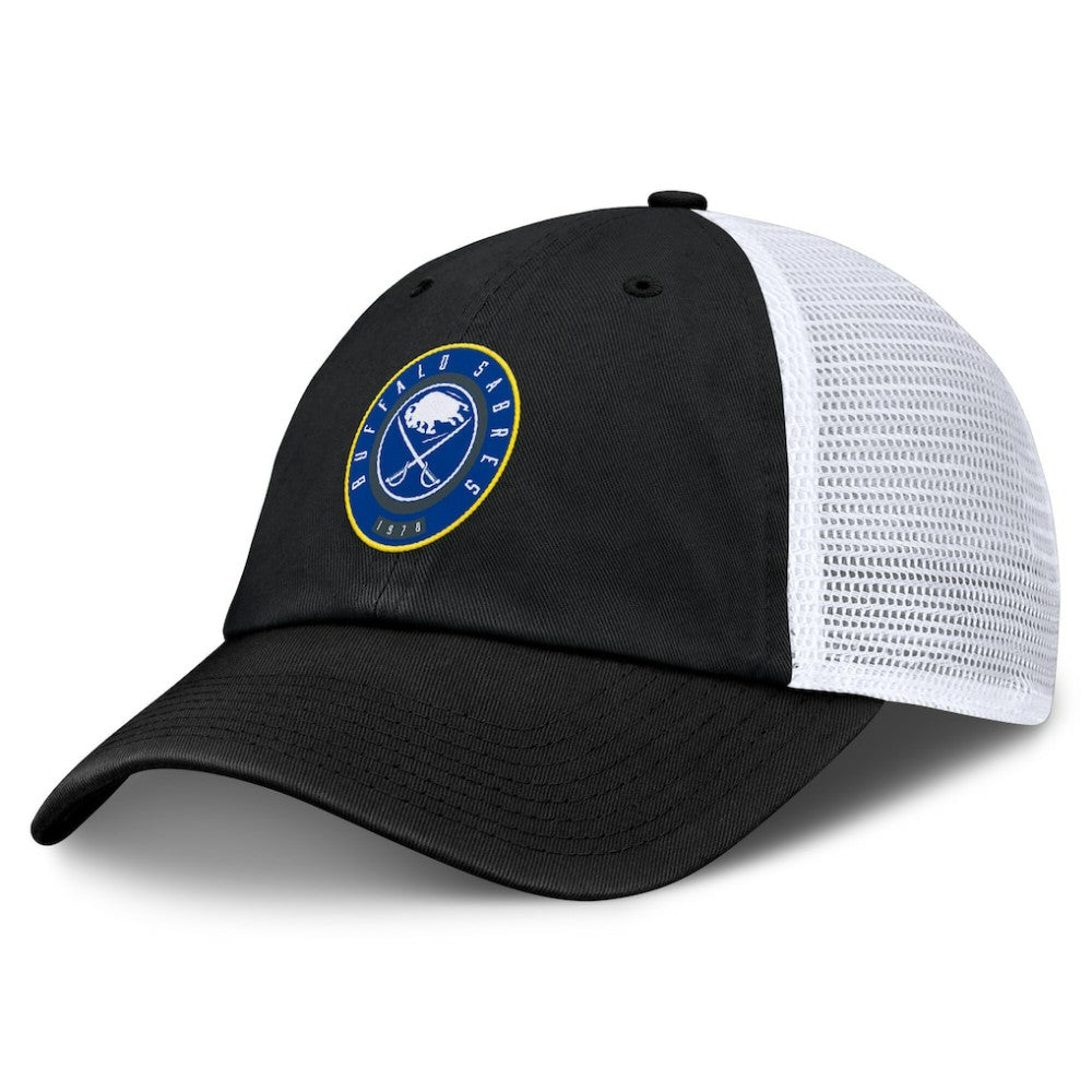 Buffalo Sabres Fanatics Averie Trucker Adjustable Hat - Black/White Hats