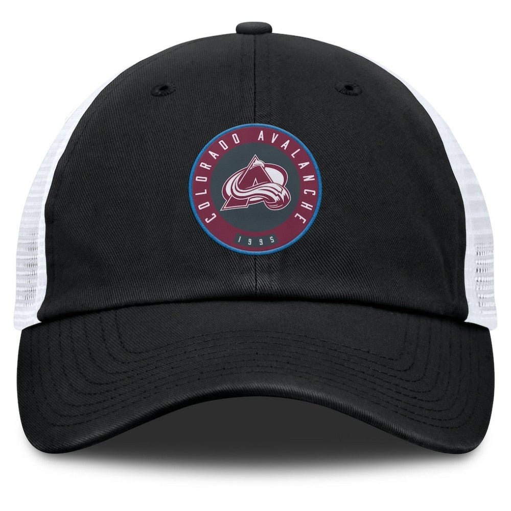 Colorado Avalanche Fanatics Averie Trucker Adjustable Hat - Black/White Hats