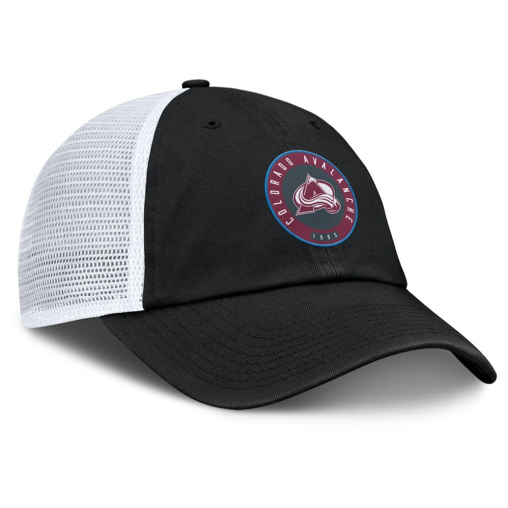 Colorado Avalanche Fanatics Averie Trucker Adjustable Hat - Black/White Hats