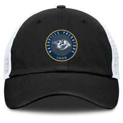 Nashville Predators Fanatics Averie Trucker Adjustable Hat - Black/White Hats
