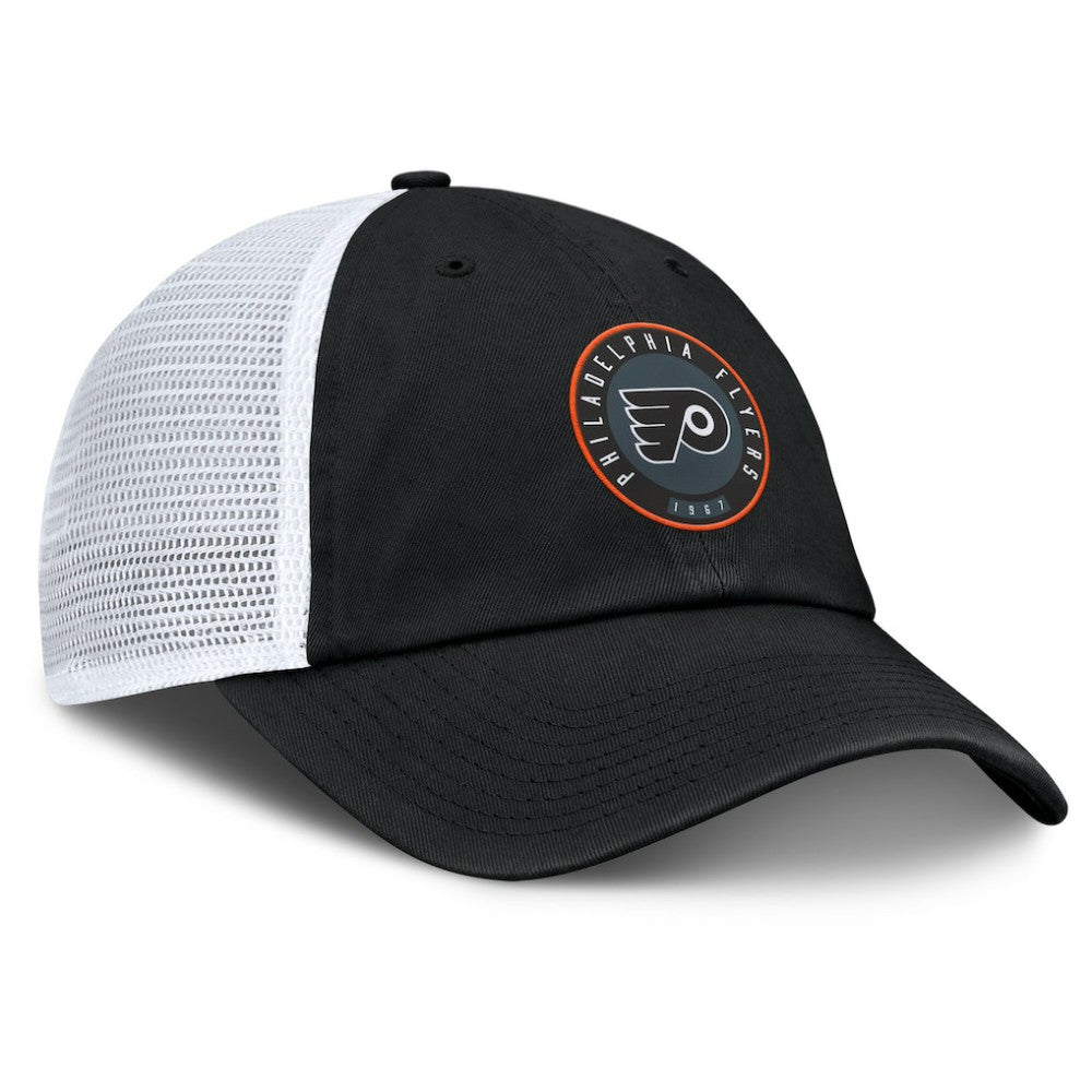 Philadelphia Flyers Fanatics Averie Trucker Adjustable Hat - Black/Gray Hats