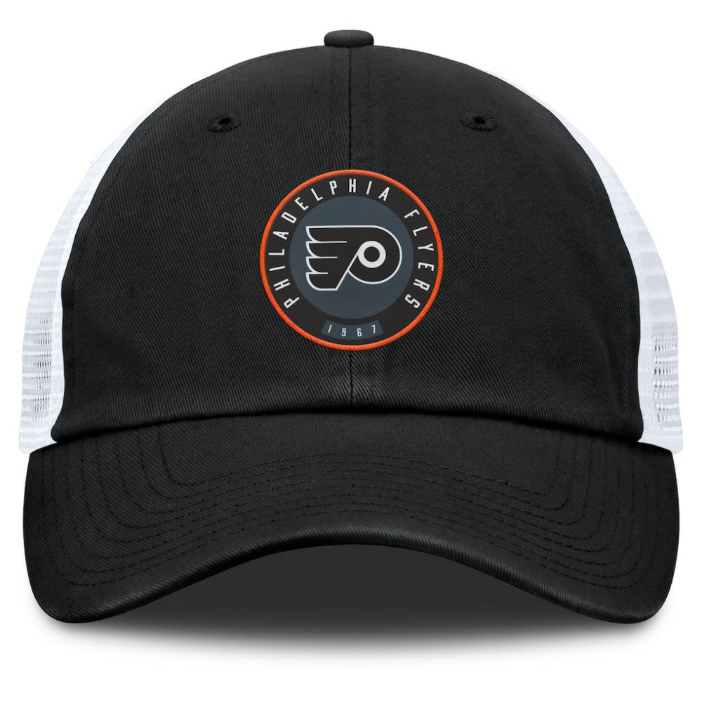 Philadelphia Flyers Fanatics Averie Trucker Adjustable Hat - Black/Gray Hats
