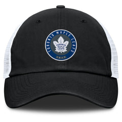 Toronto Maple Leafs Fanatics Averie Trucker Adjustable Hat - Black/Gray Hats