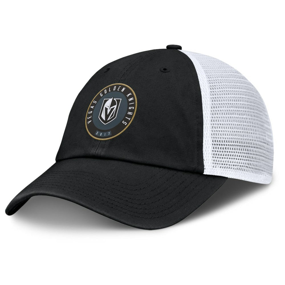 Vegas Golden Knights Fanatics Averie Trucker Adjustable Hat - Black/White Hats
