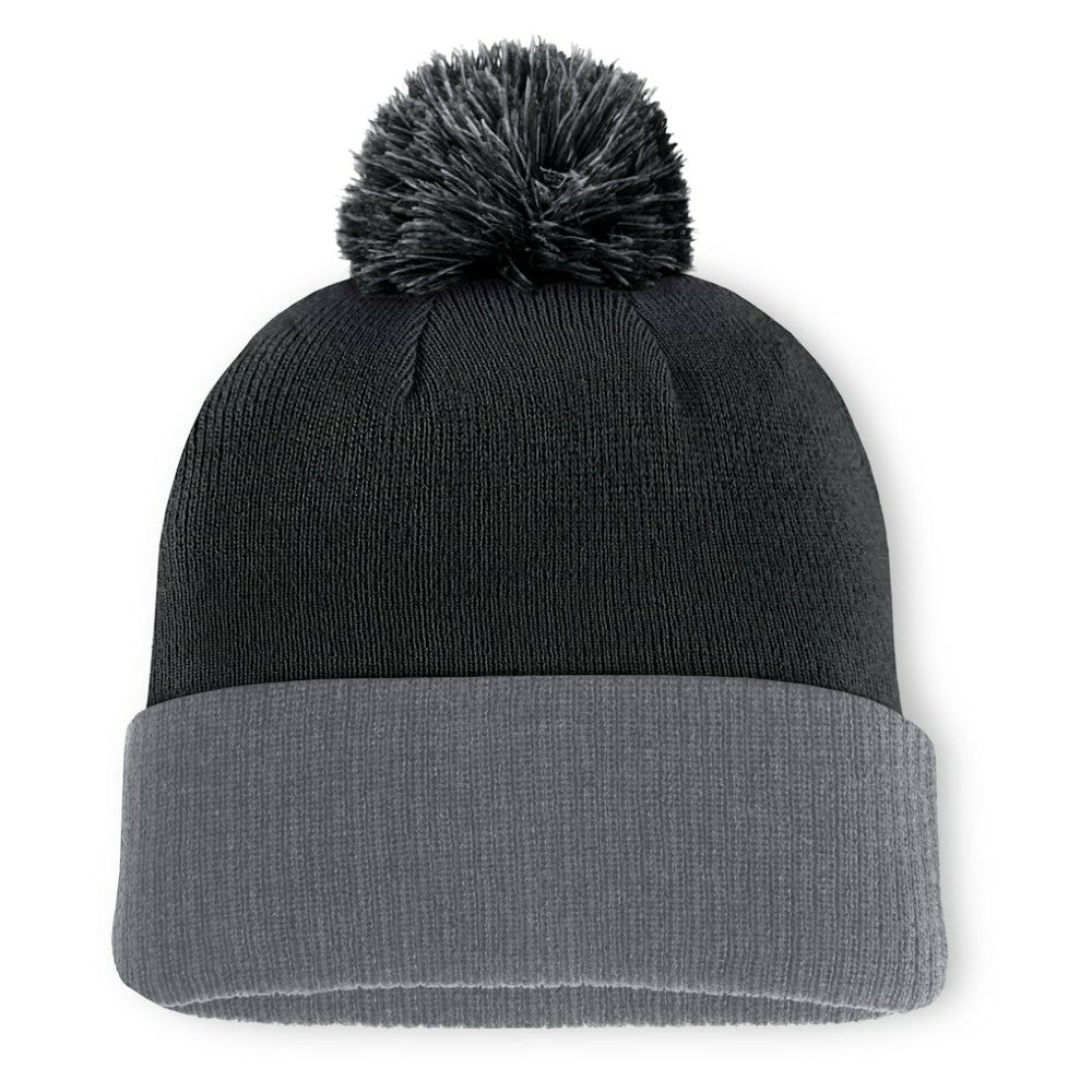New York Islanders Fanatics Aspyn Cuffed Knit Hat with Pom - Black Hats