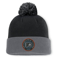 Philadelphia Flyers Fanatics Aspyn Cuffed Knit Hat with Pom - Black Hats