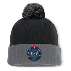 Washington Capitals Fanatics Aspyn Cuffed Knit Hat with Pom - Black Hats
