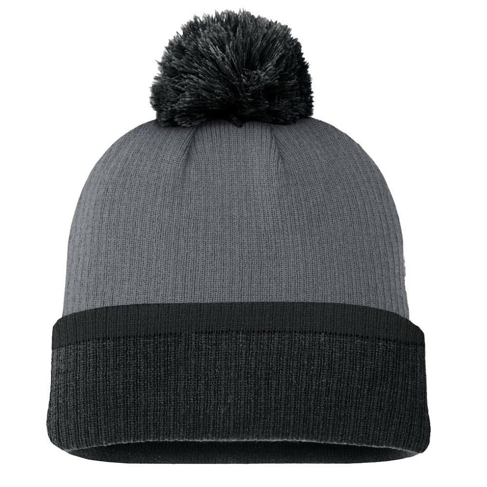 Pittsburgh Penguins Fanatics Women's Cuffed Knit Hat with Pom - Charcoal Hats
