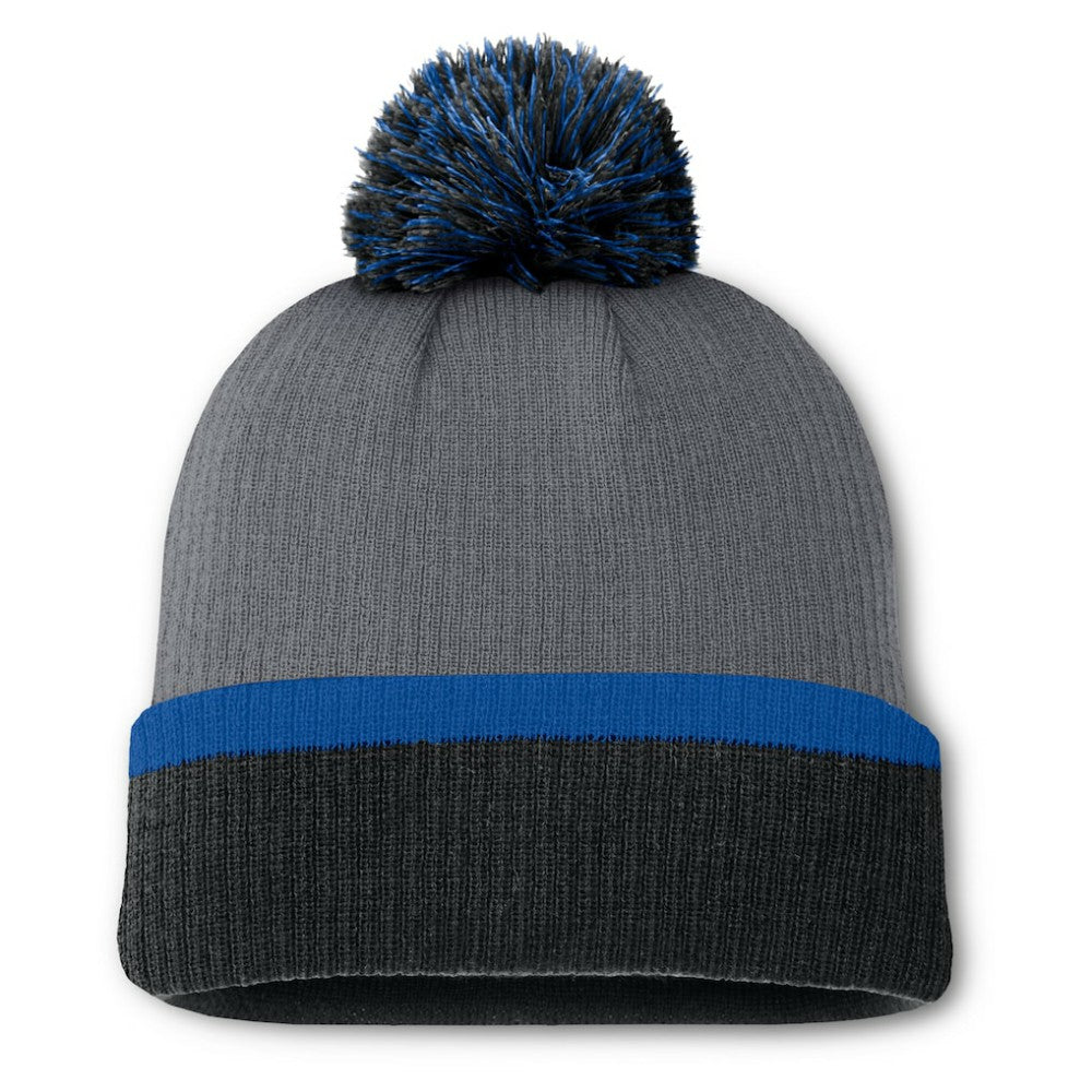 New York Rangers Fanatics Women's Cuffed Knit Hat with Pom - Charcoal Hats