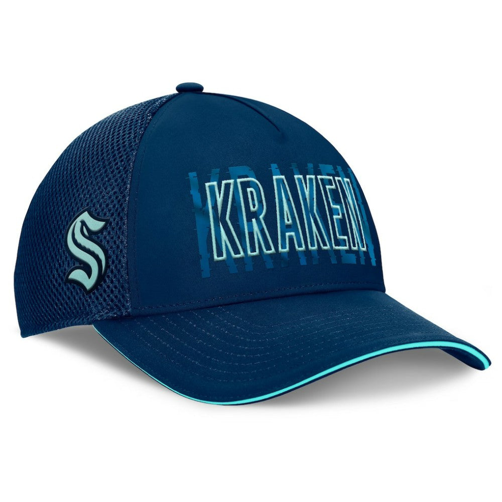 Seattle Kraken Fanatics Fundamental Flex Hat - Deep Sea Blue Hats