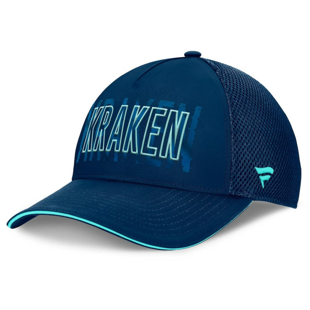 Seattle Kraken Fanatics Fundamental Flex Hat - Deep Sea Blue Hats